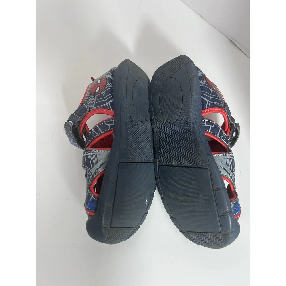 Marvel‎ Spider-Man Boys Sandals Size 1 Light-Up Spiderweb Great Condition